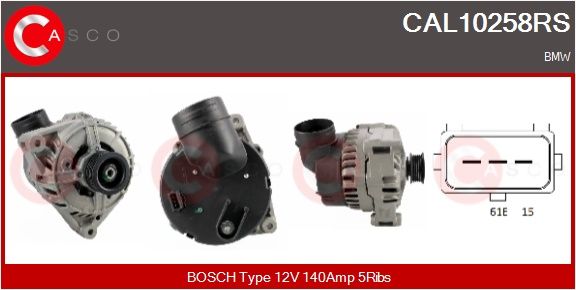 CAL10258RS CASCO Alternatore 