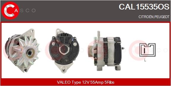 CAL15535OS CASCO Alternatore 
