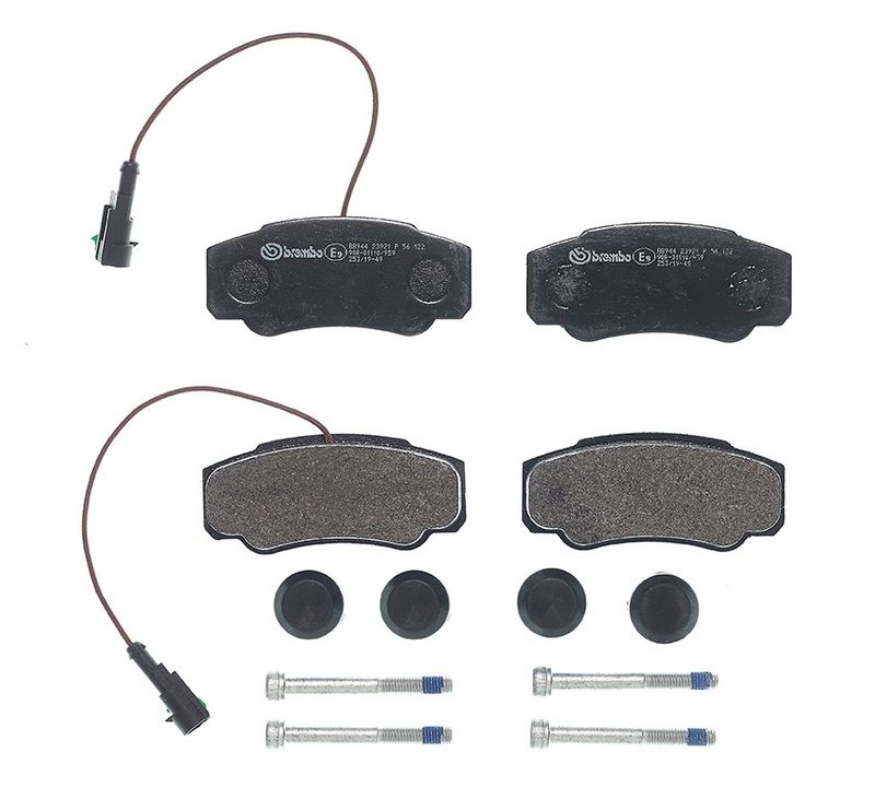 P56122 BREMBO Kit pastiglie freno, Freno a disco 