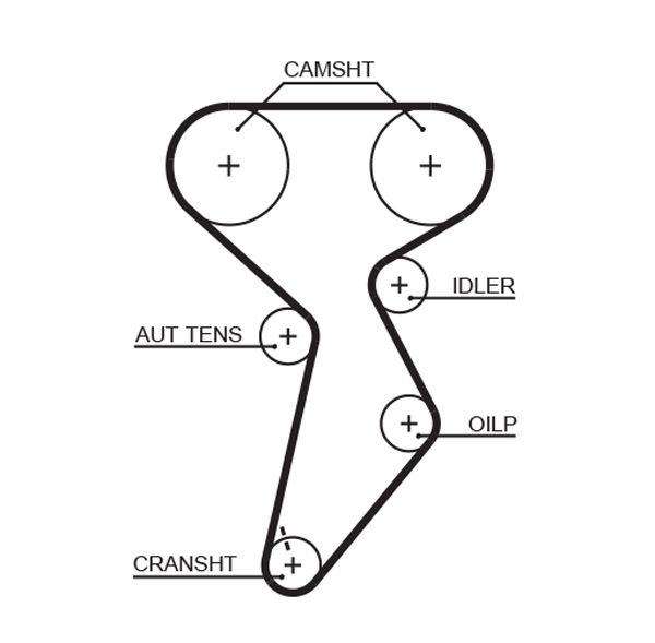 K015432XS GATES Kit cinghie dentate 