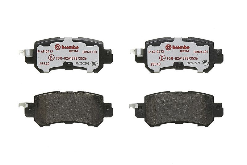 P49047X BREMBO Kit pastiglie freno, Freno a disco 
