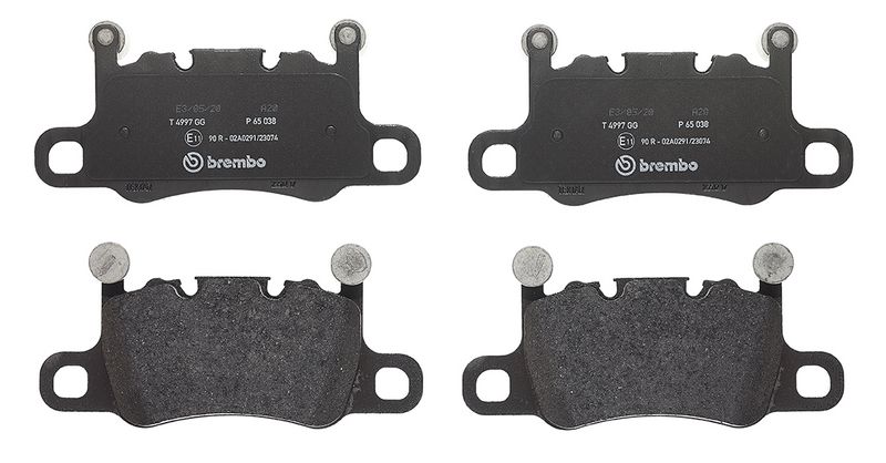 P65038 BREMBO Kit pastiglie freno, Freno a disco 