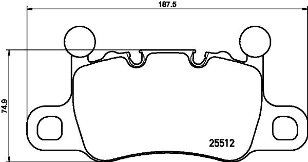 P65038 BREMBO Kit pastiglie freno, Freno a disco 