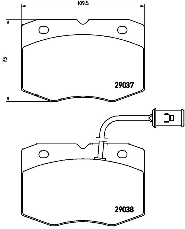 PA6014 BREMBO Kit pastiglie freno, Freno a disco 