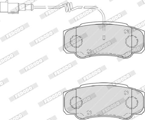 FVR4054 FERODO Kit pastiglie freno, Freno a disco 