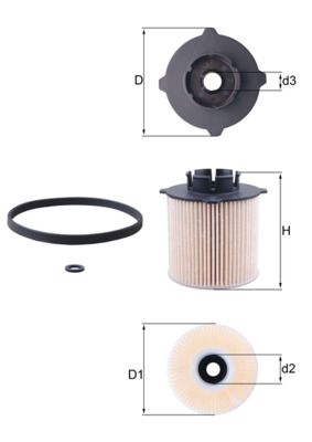 KX265D KNECHT Filtro carburante 