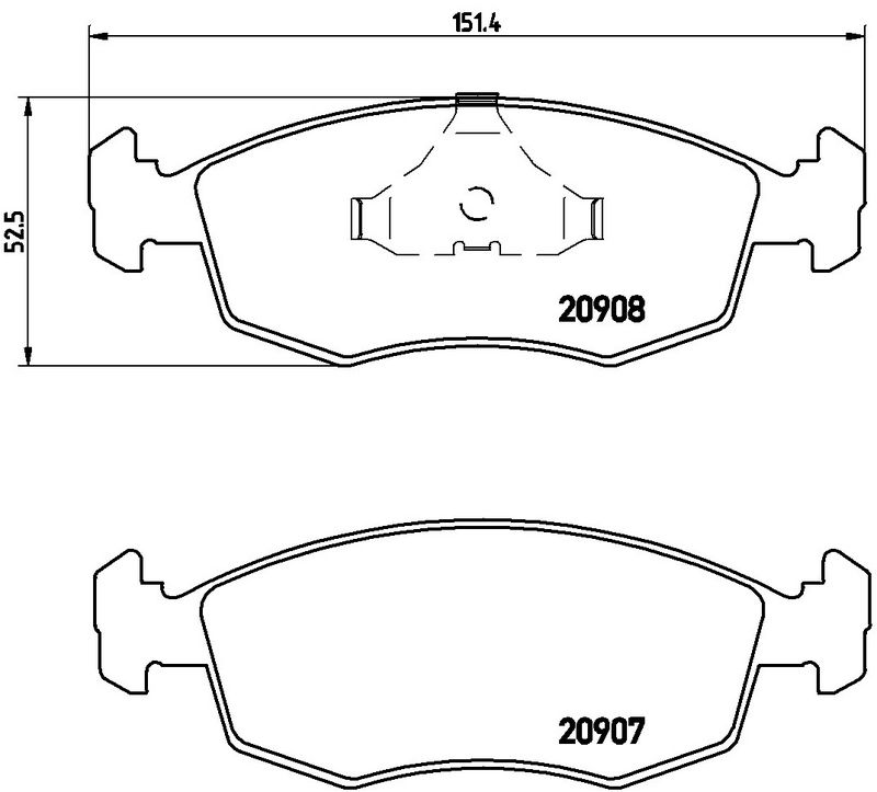 P24019 BREMBO Kit pastiglie freno, Freno a disco 
