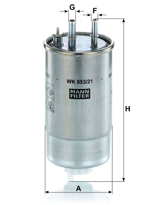 WK853/21 MANN-FILTER Filtro carburante 
