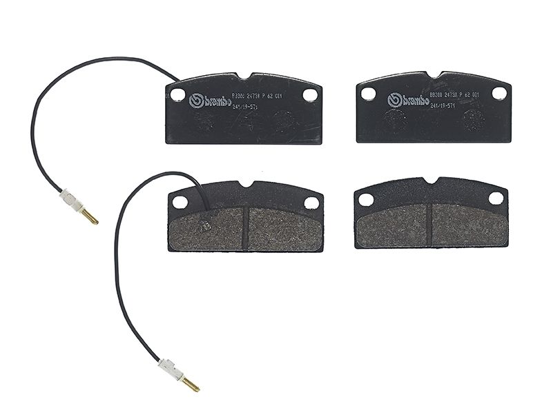 P62001 BREMBO Kit pastiglie freno, Freno a disco 