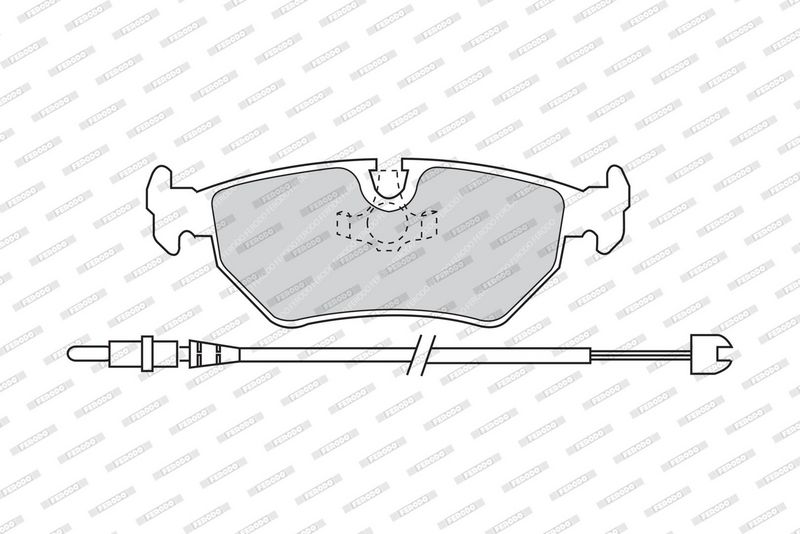 FDB1003 FERODO Kit pastiglie freno, Freno a disco 