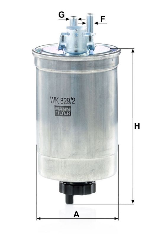 WK829/2 MANN-FILTER Filtro carburante 