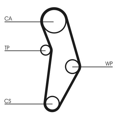 CT1049K1 CONTINENTAL CTAM Kit cinghie dentate 