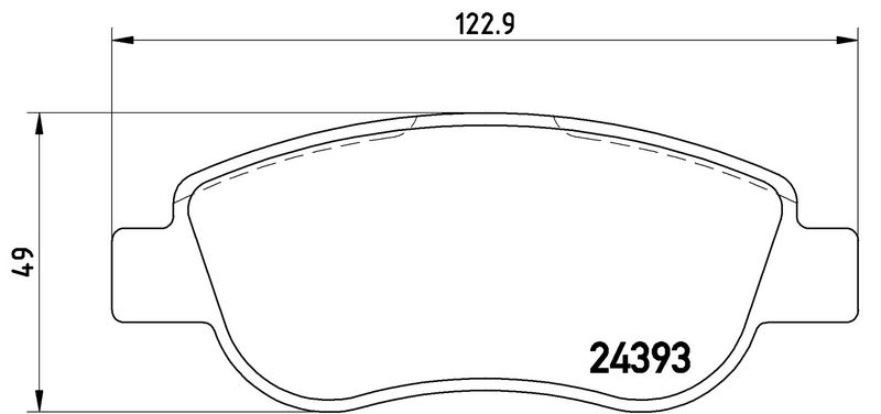 P68049 BREMBO Kit pastiglie freno, Freno a disco 
