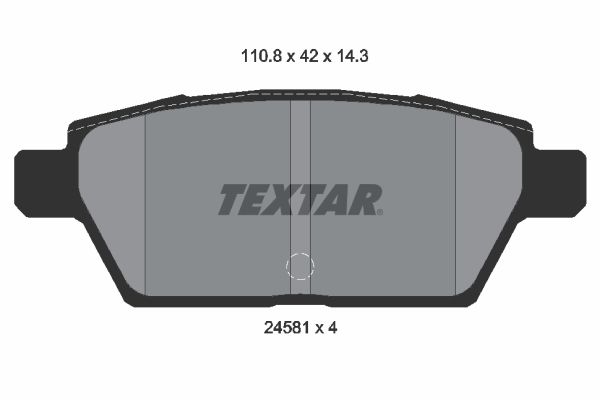 2458102 TEXTAR Kit pastiglie freno, Freno a disco 