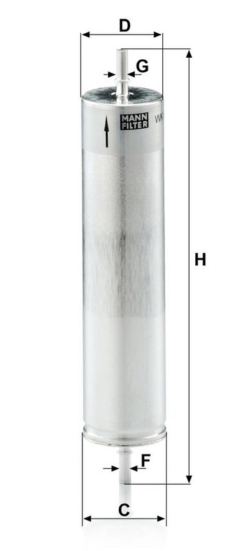 WK522 MANN-FILTER Filtro carburante 