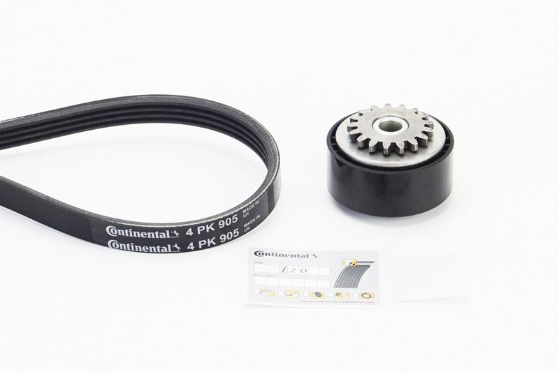 4PK905K1 CONTINENTAL CTAM Kit Cinghie Poly-V 