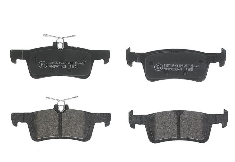 P61121 BREMBO Kit pastiglie freno, Freno a disco 