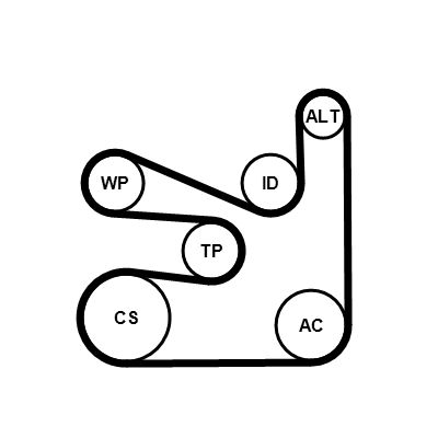 6PK1660K5 CONTINENTAL CTAM Kit Cinghie Poly-V 