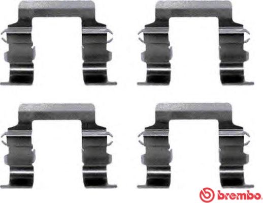 A02262 BREMBO Kit accessori, Pastiglia freno 