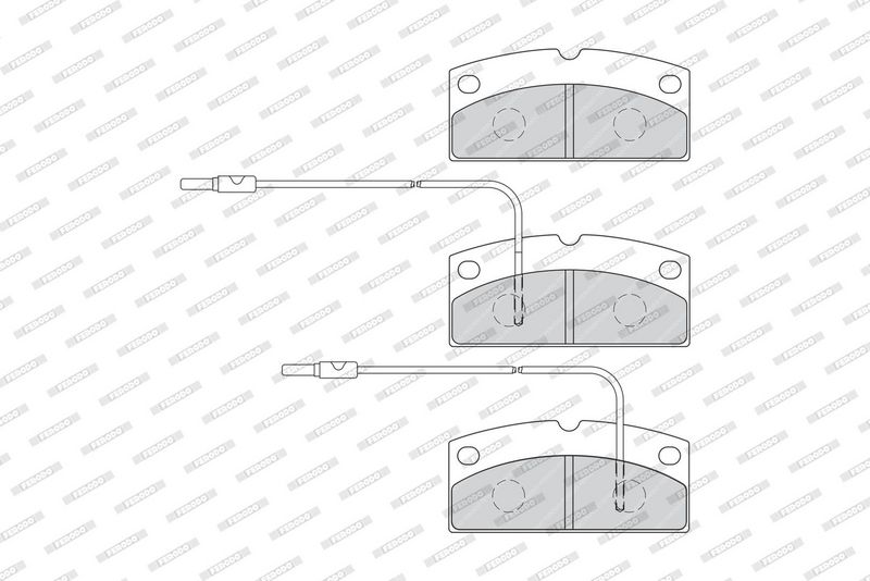 FDB4013 FERODO Kit pastiglie freno, Freno a disco 