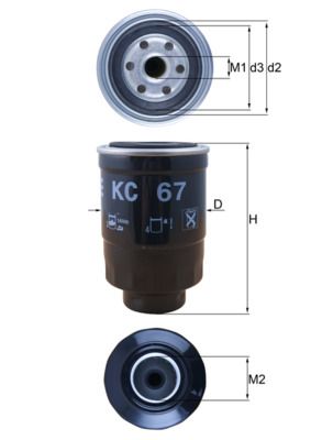 KC67 KNECHT Filtro carburante 