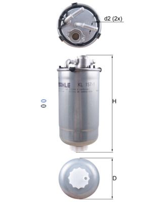 KL157/1D KNECHT Filtro carburante 