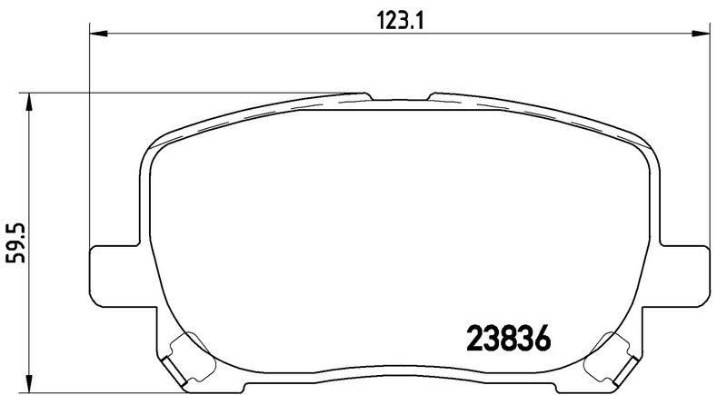 P83061 BREMBO Kit pastiglie freno, Freno a disco 