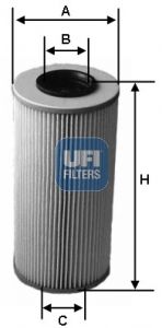 25.590.00 UFI Filtro olio 