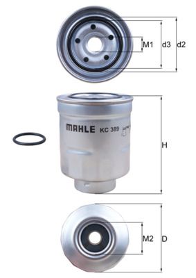 KC389D KNECHT Filtro carburante 