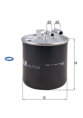 KL723D KNECHT Filtro carburante 