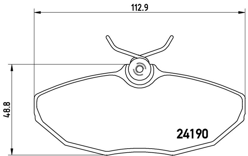 P36015 BREMBO Kit pastiglie freno, Freno a disco 