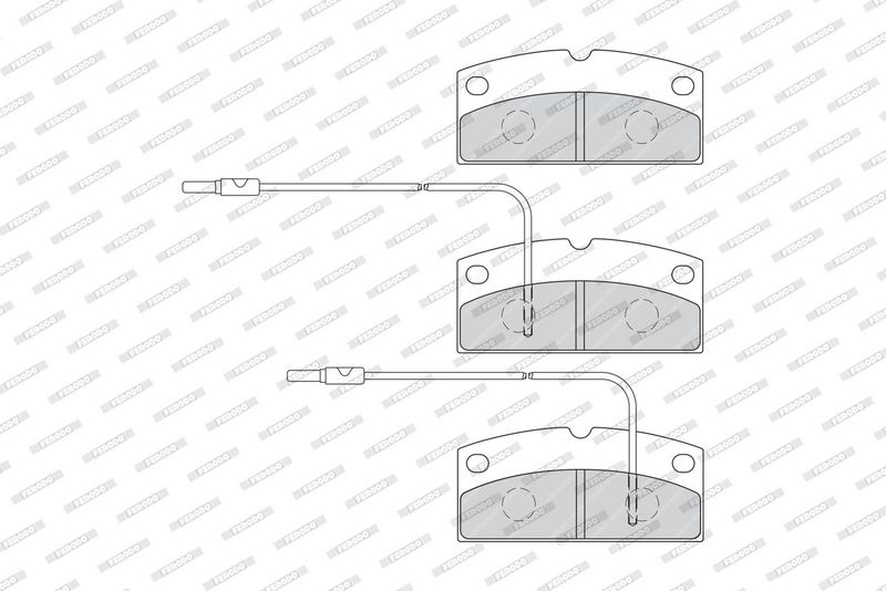 FDB4290 FERODO Kit pastiglie freno, Freno a disco 