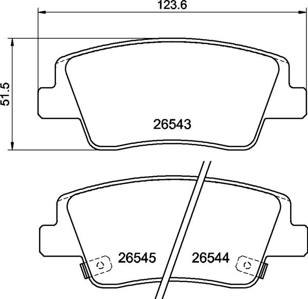 P30153 BREMBO Kit pastiglie freno, Freno a disco 