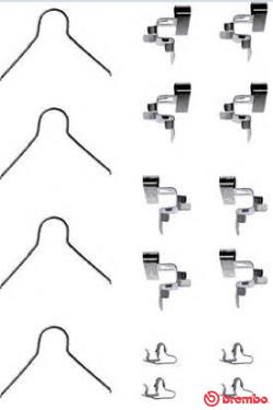 A02309 BREMBO Kit accessori, Pastiglia freno 