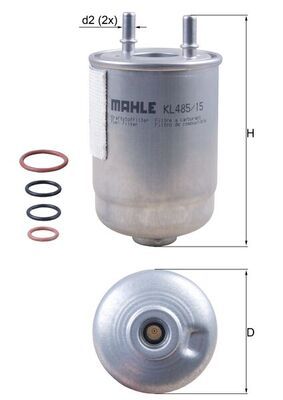 KL485/15D KNECHT Filtro carburante 
