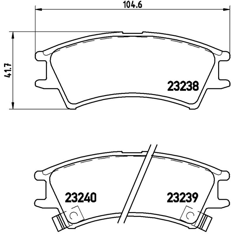 P30011 BREMBO Kit pastiglie freno, Freno a disco 