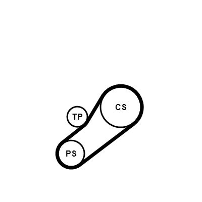 4PK735K1 CONTINENTAL CTAM Kit Cinghie Poly-V 