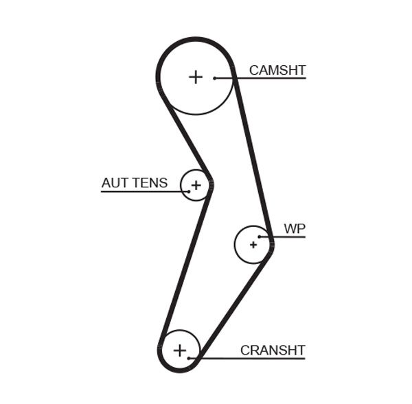K015503XS GATES Kit cinghie dentate 