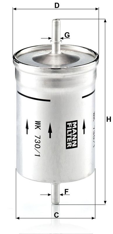 WK730/1 MANN-FILTER Filtro carburante 