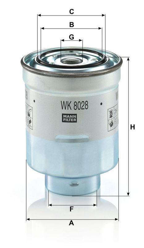 WK8028Z MANN-FILTER Filtro carburante 