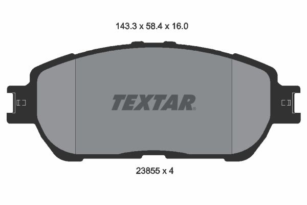 2385501 TEXTAR Kit pastiglie freno, Freno a disco 