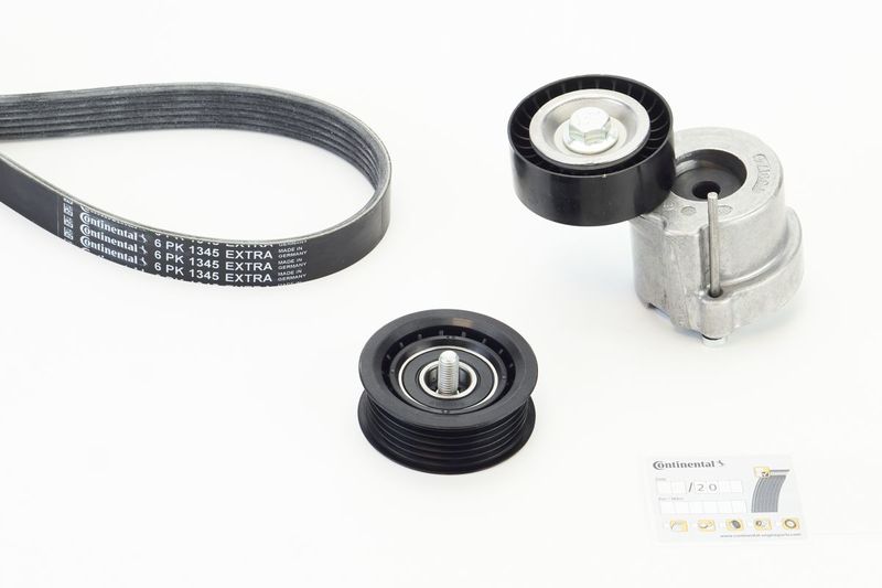 6PK1345EXTRAK1 CONTINENTAL CTAM Kit Cinghie Poly-V 