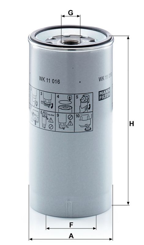 WK11016Z MANN-FILTER Filtro carburante 