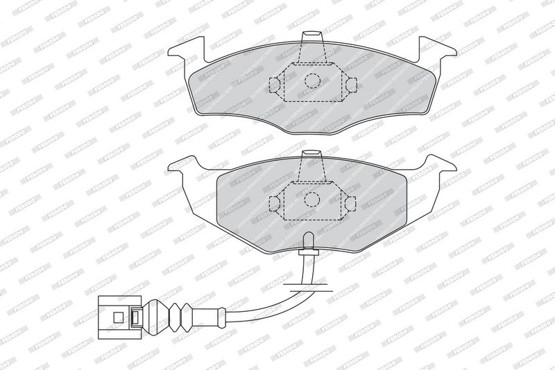 FDB1634 FERODO Kit pastiglie freno, Freno a disco 