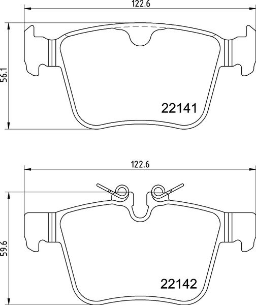 P36037 BREMBO Kit pastiglie freno, Freno a disco 