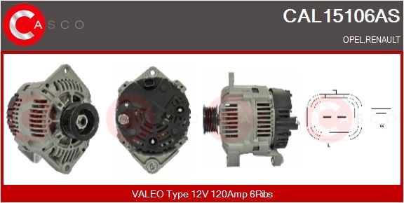 CAL15106AS CASCO Alternatore 