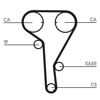 CT1077K2 CONTINENTAL CTAM Kit cinghie dentate 