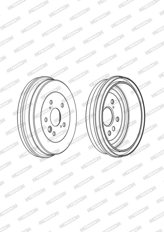 FDR329342 FERODO Tamburo freno 