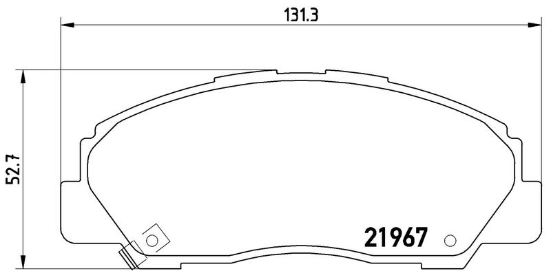P16010 BREMBO Kit pastiglie freno, Freno a disco 