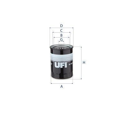 23.121.00 UFI Filtro olio 